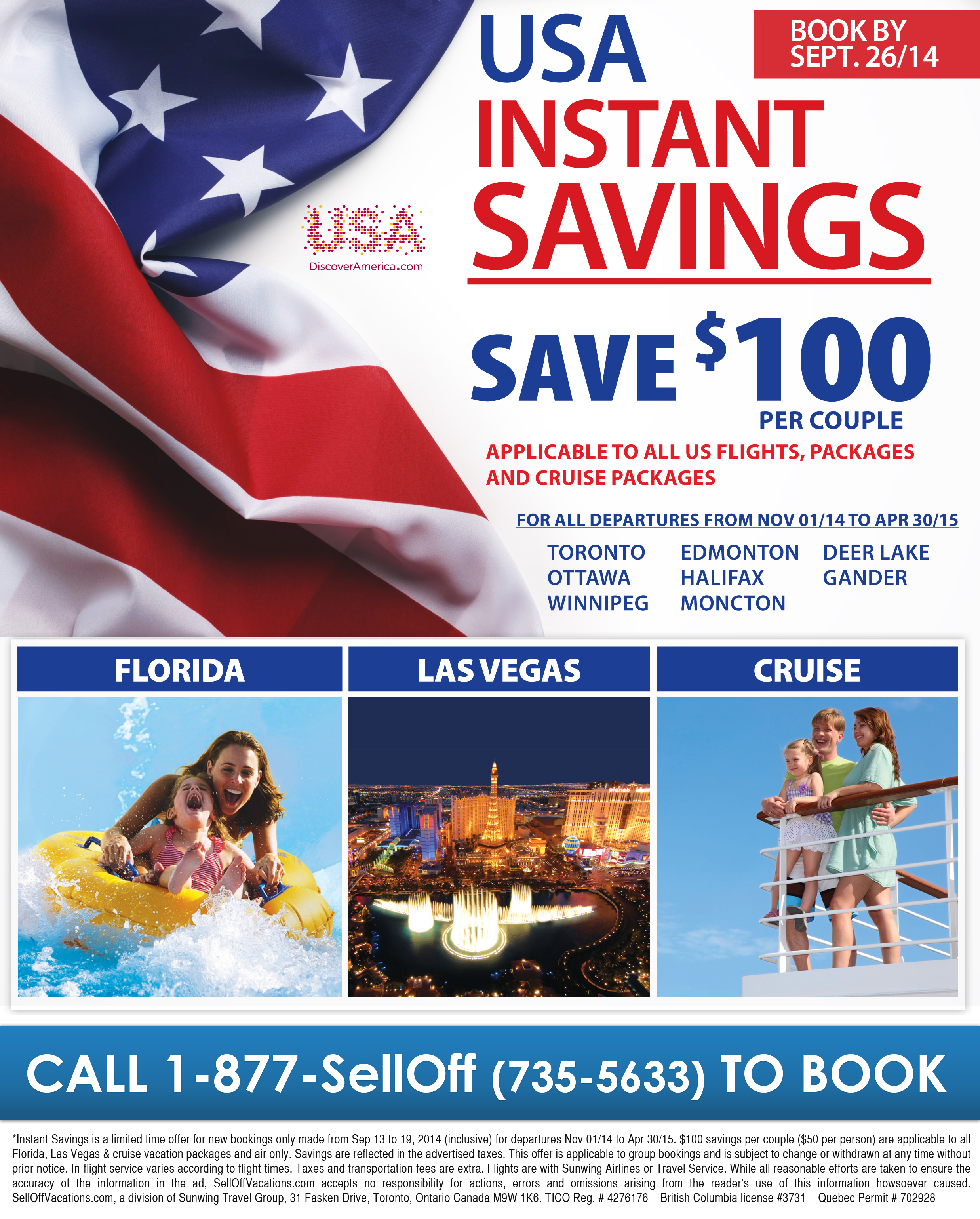 Instant Savings for USA
